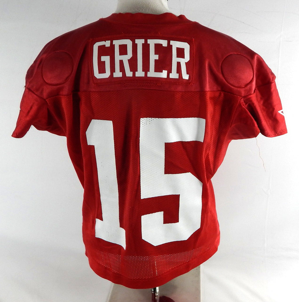 2025 Dallas Cowboys Will Grier #15 Game Used Red Practice Jersey 50 483 Pic2