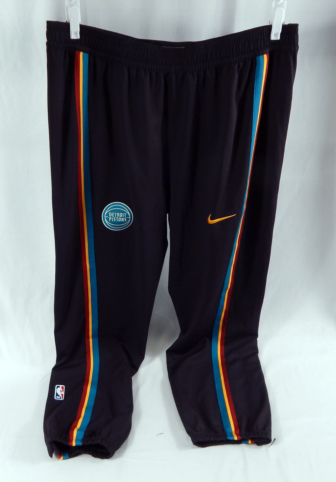 2025-26 Detroit Pistons Jalen Duren #0 GameUsed Blk Basketball Warm Up Pants XXL