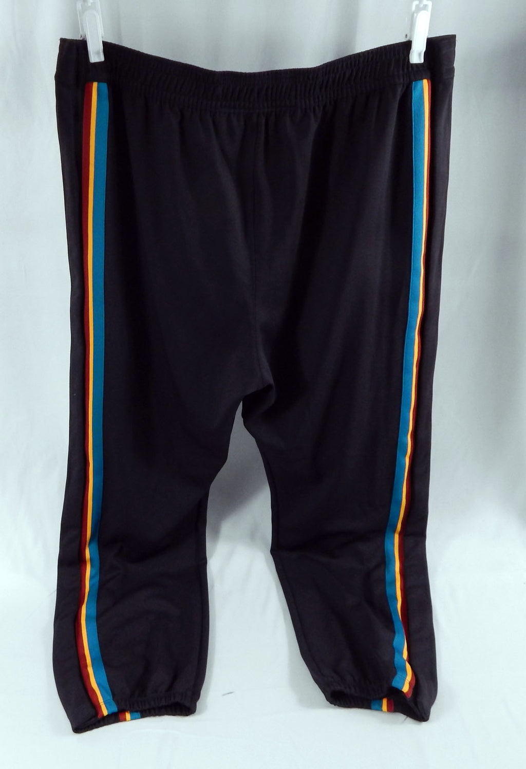 2025-26 Detroit Pistons Jalen Duren #0 GameUsed Blk Basketball Warm Up Pants XXL Pic2