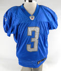 2014 Detroit Lions #3 Game Used Blue Practice Jersey 46 23