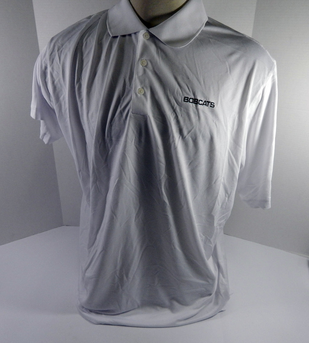 2012-13 Charlotte Bobcats Game Issued White Polo Shirt 3XL 313
