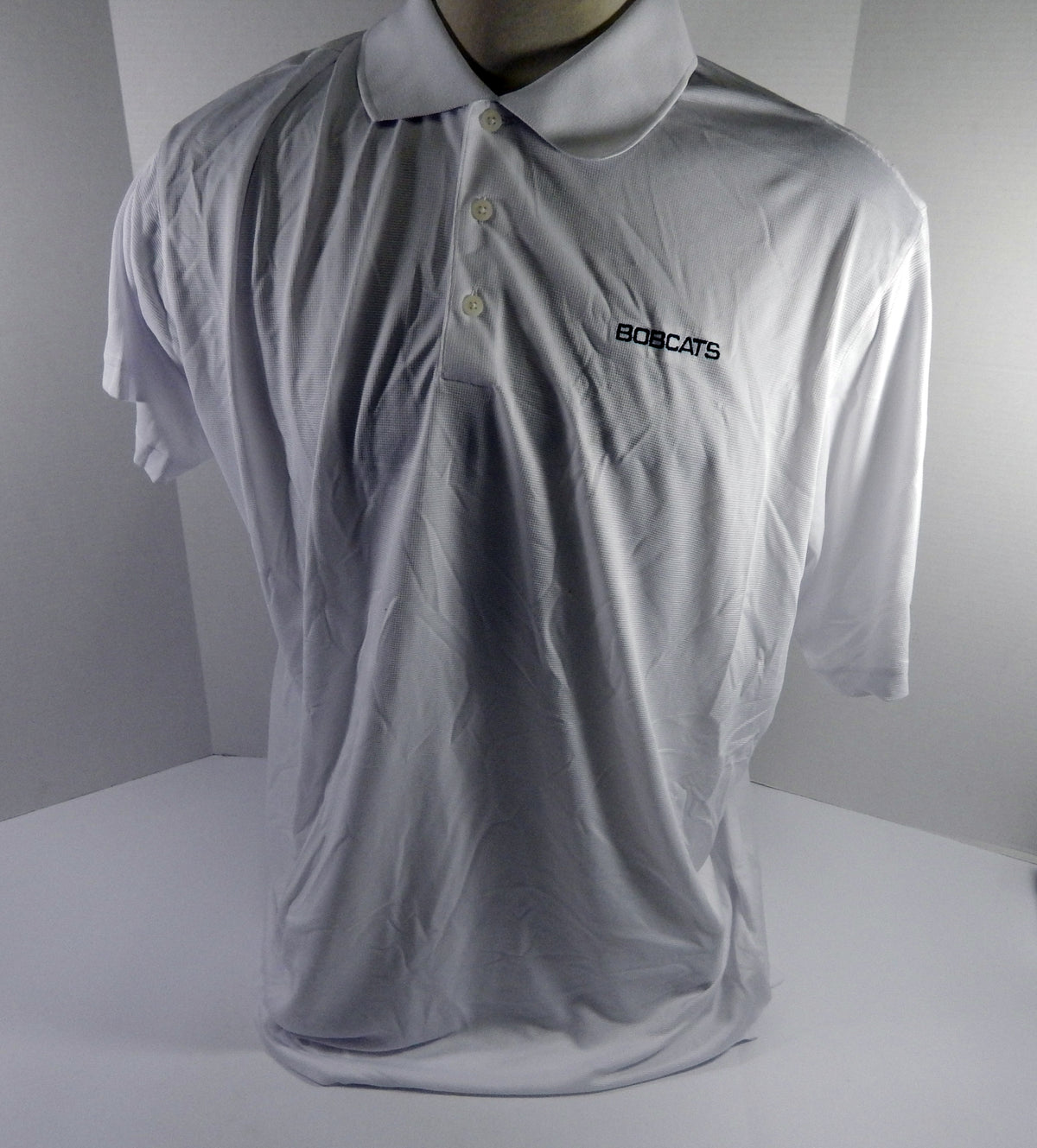 2012-13 Charlotte Bobcats Game Issued White Polo Shirt 3XL 313