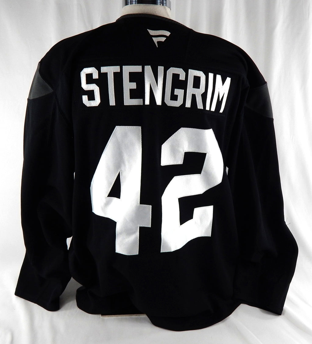 2024-25 Utah Mammoth Stengrim #42 Game Used Black Practice Jersey 58 389 Pic2