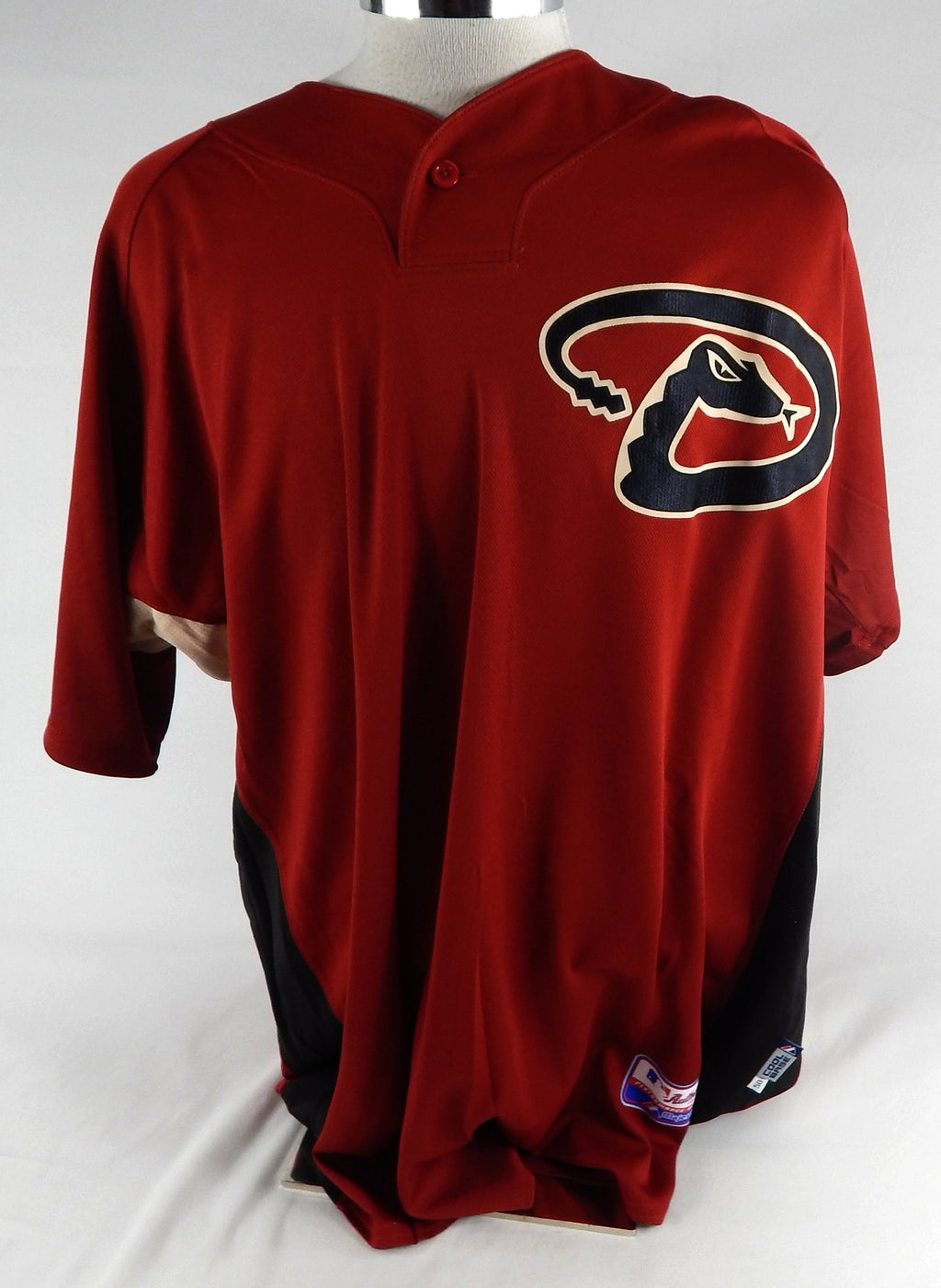 2007-10 Arizona Diamondbacks Tony Pena #56 Game Used Red Jersey ST BP 50 474