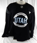2024-25 Utah Mammoth Max Psenicka #47 Game Used Black Practice Jersey Rookie 0