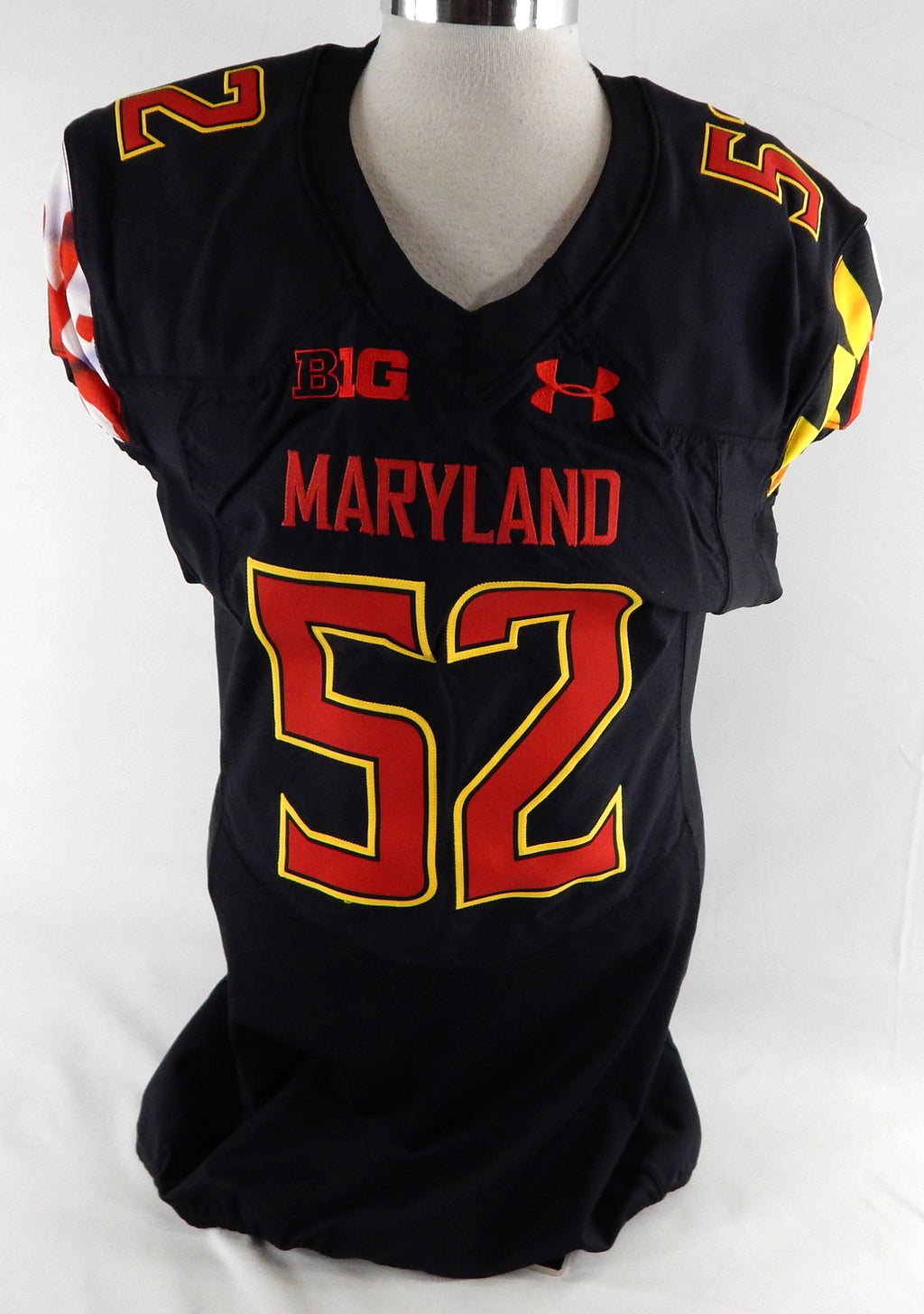 2018 Maryland Terrapins Oluwaseun Oluwatimi #52 Game Issued Black Jersey 1