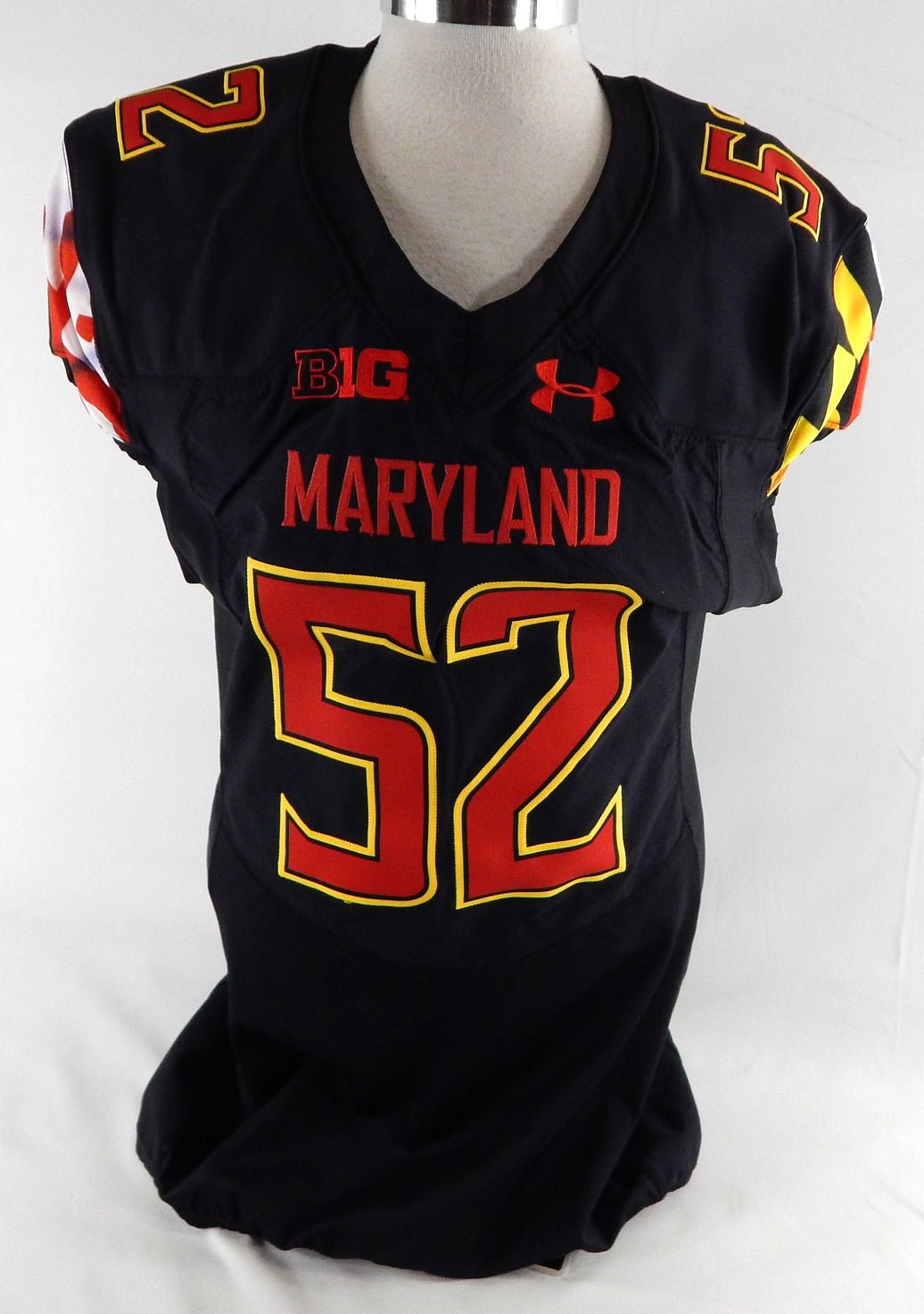 2018 Maryland Terrapins Oluwaseun Oluwatimi #52 Game Issued Black Jersey 1