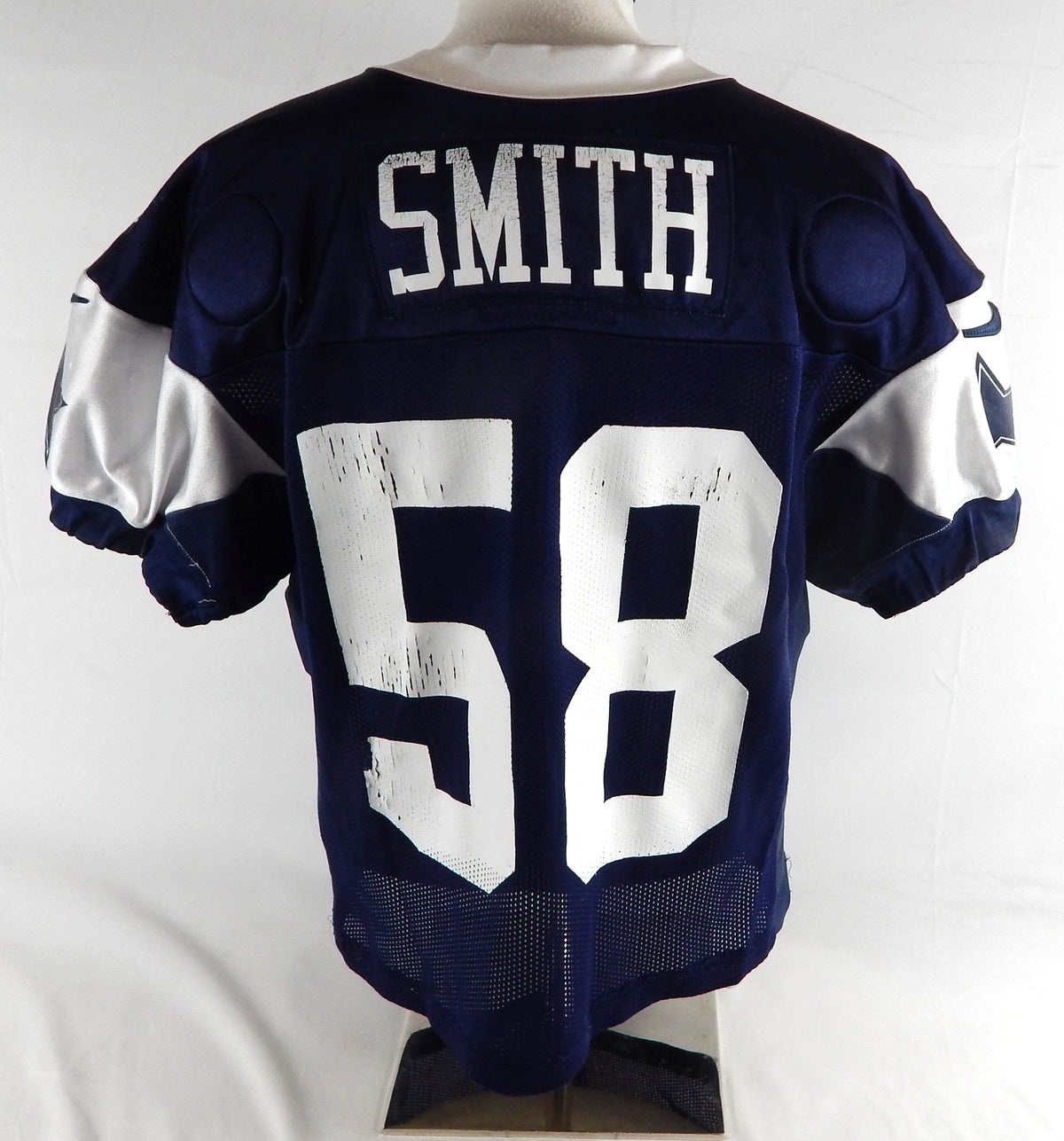 2025 Dallas Cowboys Aldon Smith #58 Game Used Navy Practice Jersey 52 485 Pic2