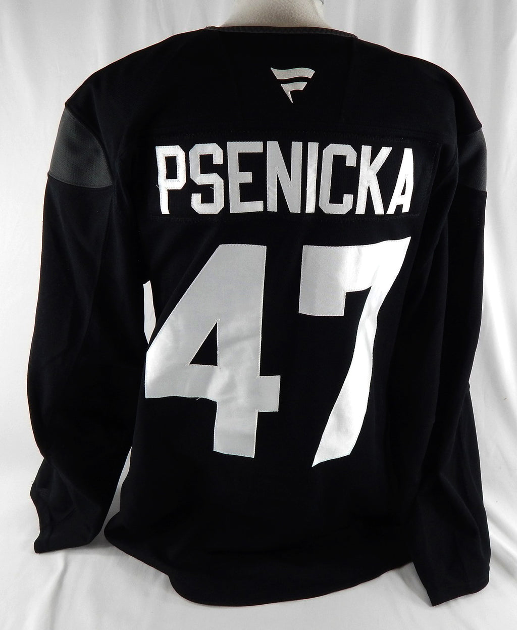 2024-25 Utah Mammoth Max Psenicka #47 Game Used Black Practice Jersey Rookie 0 Pic2