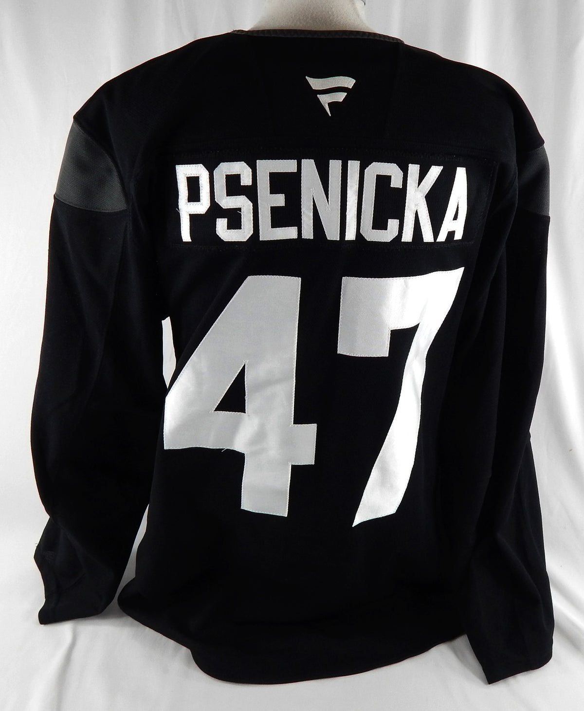 2024-25 Utah Mammoth Max Psenicka #47 Game Used Black Practice Jersey Rookie 0 Pic2