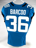 2020 Jacksonville Jaguars Luq Barcoo #36 Game Issued Blue Jersey 38 308