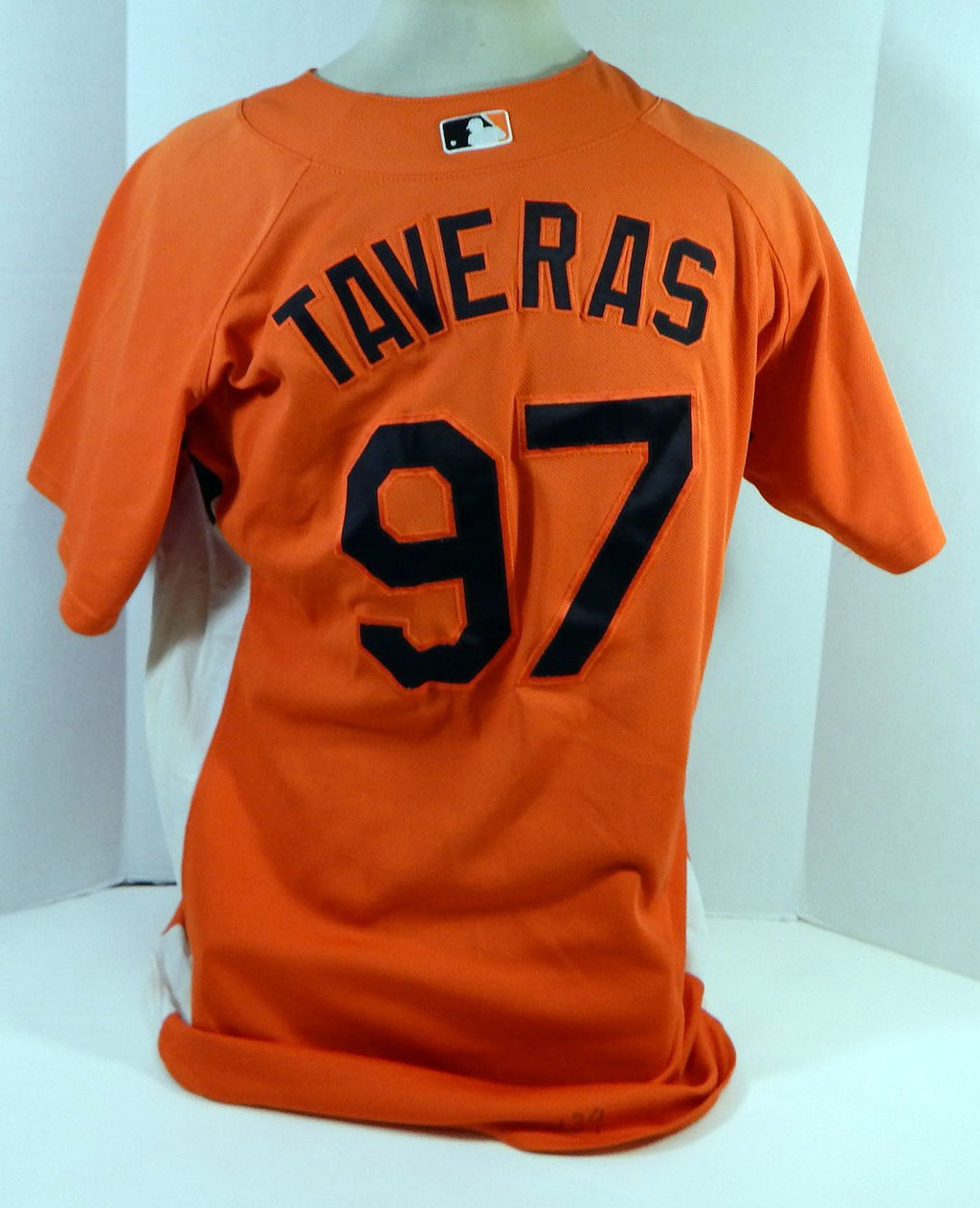 2007-08 Baltimore Orioles Tavaras #97 Game Used Orange Jersey BP Ext ST 570