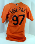 2007-08 Baltimore Orioles Tavaras #97 Game Used Orange Jersey BP Ext ST 570