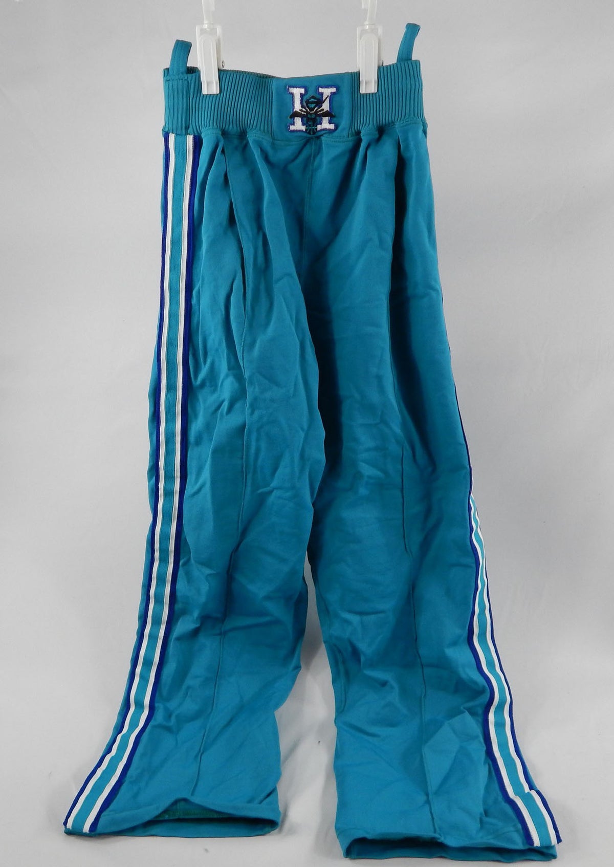 1990-91 Charlotte Hornets Game Issued Blue Warm Up Pants 30 006