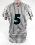 Early 2000s Jupiter Hammerheads #5 Game Grey Pinstripe Jersey 46 DP71760