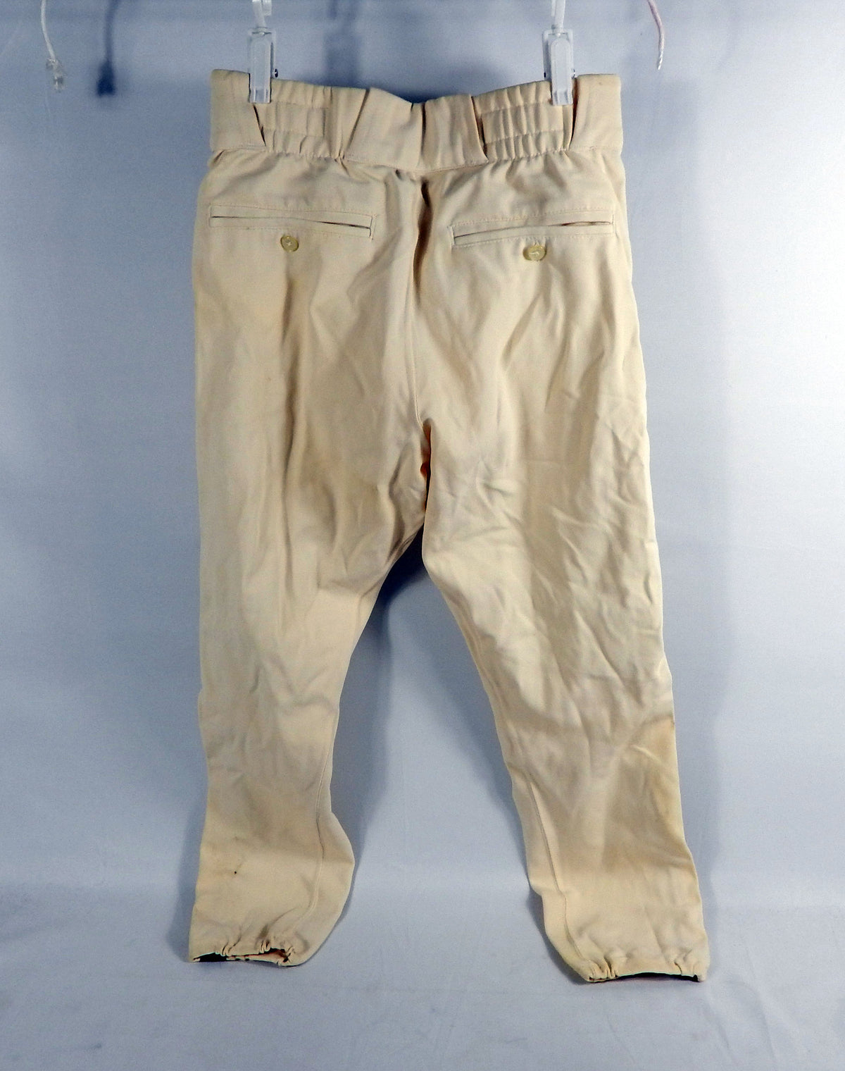 1993 Houston Astros Rick Parker #30 Game Used Cream Pants 33-28 DP74468 Pic2