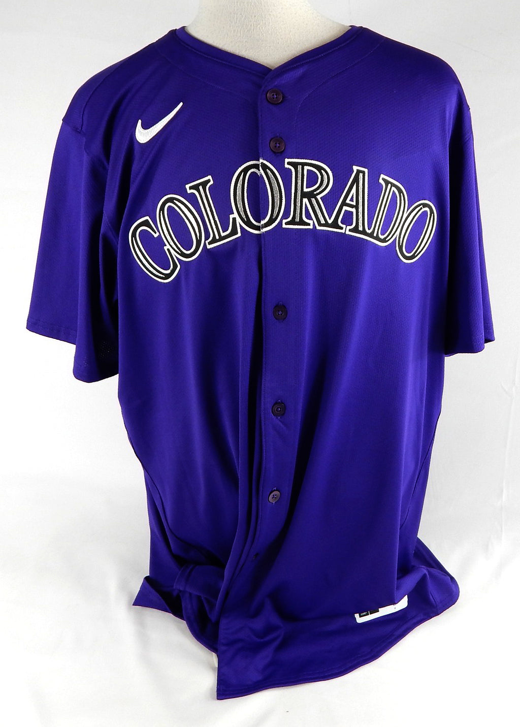 2025 Colorado Rockies Blank Game Issued Purple Jersey 52 901