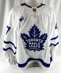 2023-24 Toronto Maple Leafs Topi Niemela #47 Game Issued White Jersey Milk P 4