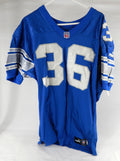 1999 Detroit Lions Travis Reece #36 Game Used Blue Jersey 48 0477