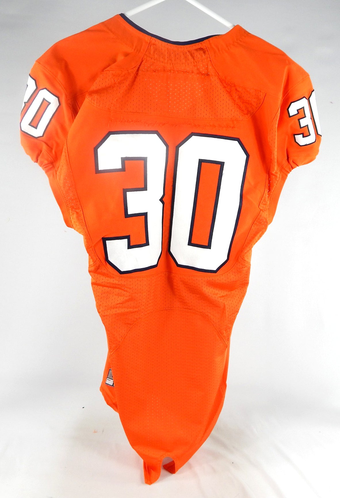 2014 Virginia Cavaliers #30 Game Used Orange Jersey Name Plate Removed 38 045 Pic2