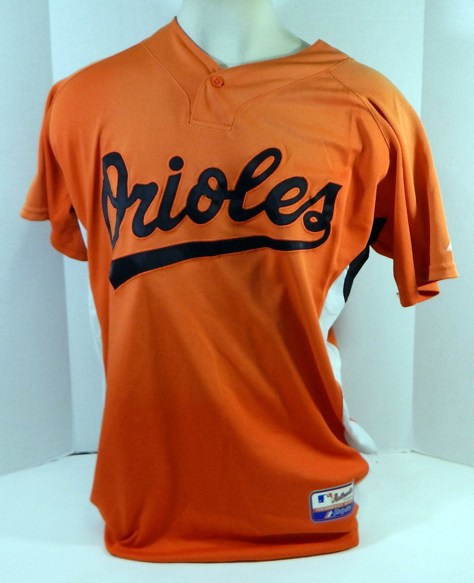2007-08 Baltimore Orioles Arthur Bonevacia #15 Game Used Orange Jersey BP ST 46 Pic2