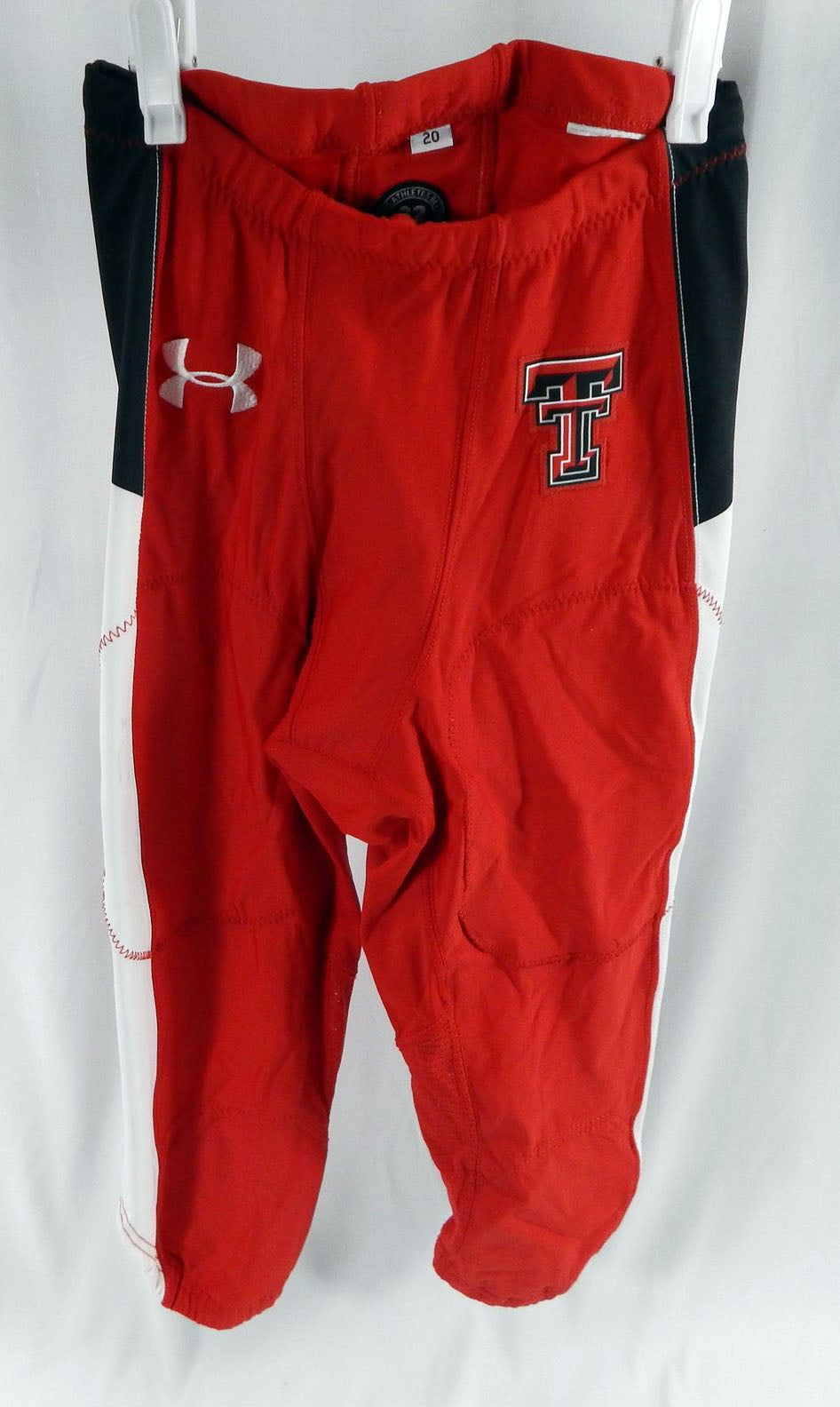 2020 Texas Tech Red Raiders Game Issued Red Football Pants Size 32 Pic2