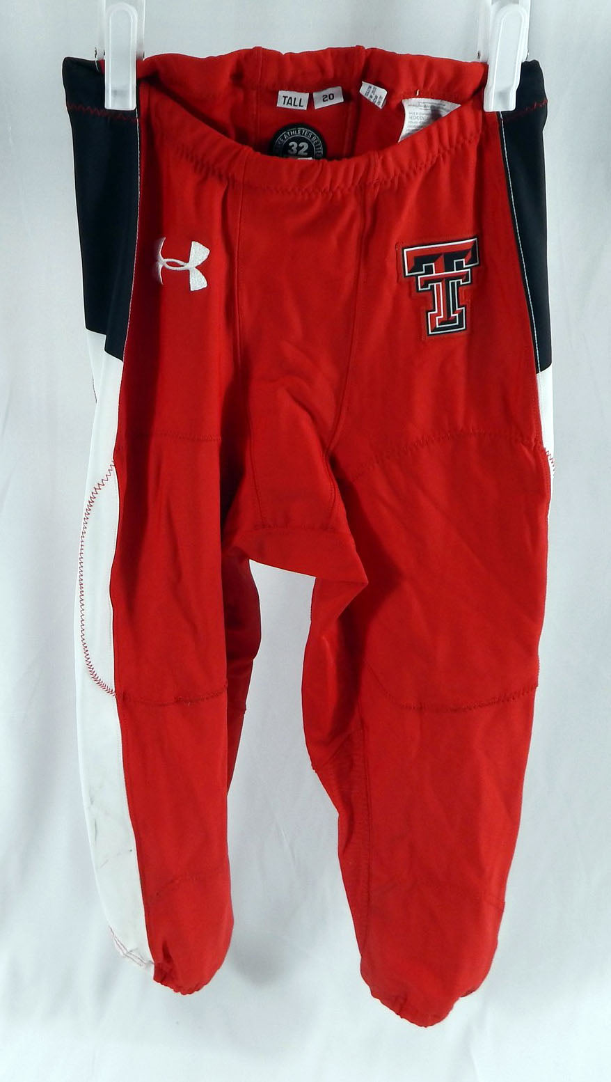 2020 Texas Tech Red Raiders Game Issued Red Football Pants Size 32