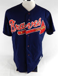 1990s Atlanta Braves #63 Game Issued Navy Jersey L 841