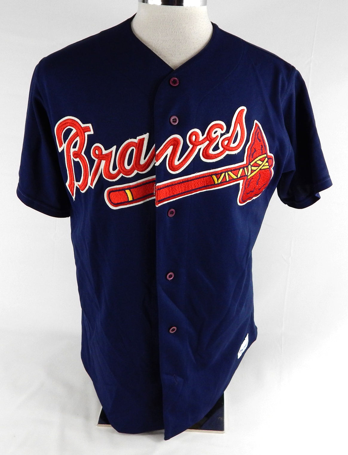 1990s Atlanta Braves #63 Game Issued Navy Jersey L 841