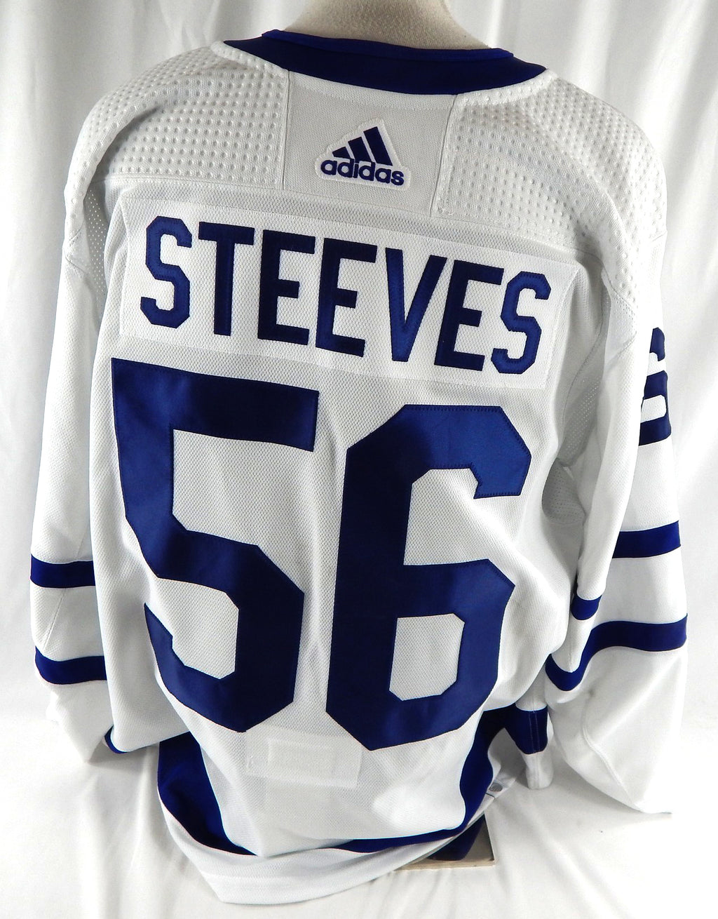 2023-24 Toronto Maple Leafs Alex Steeves #56 Game Issued White Jersey Milk P 5 Pic2
