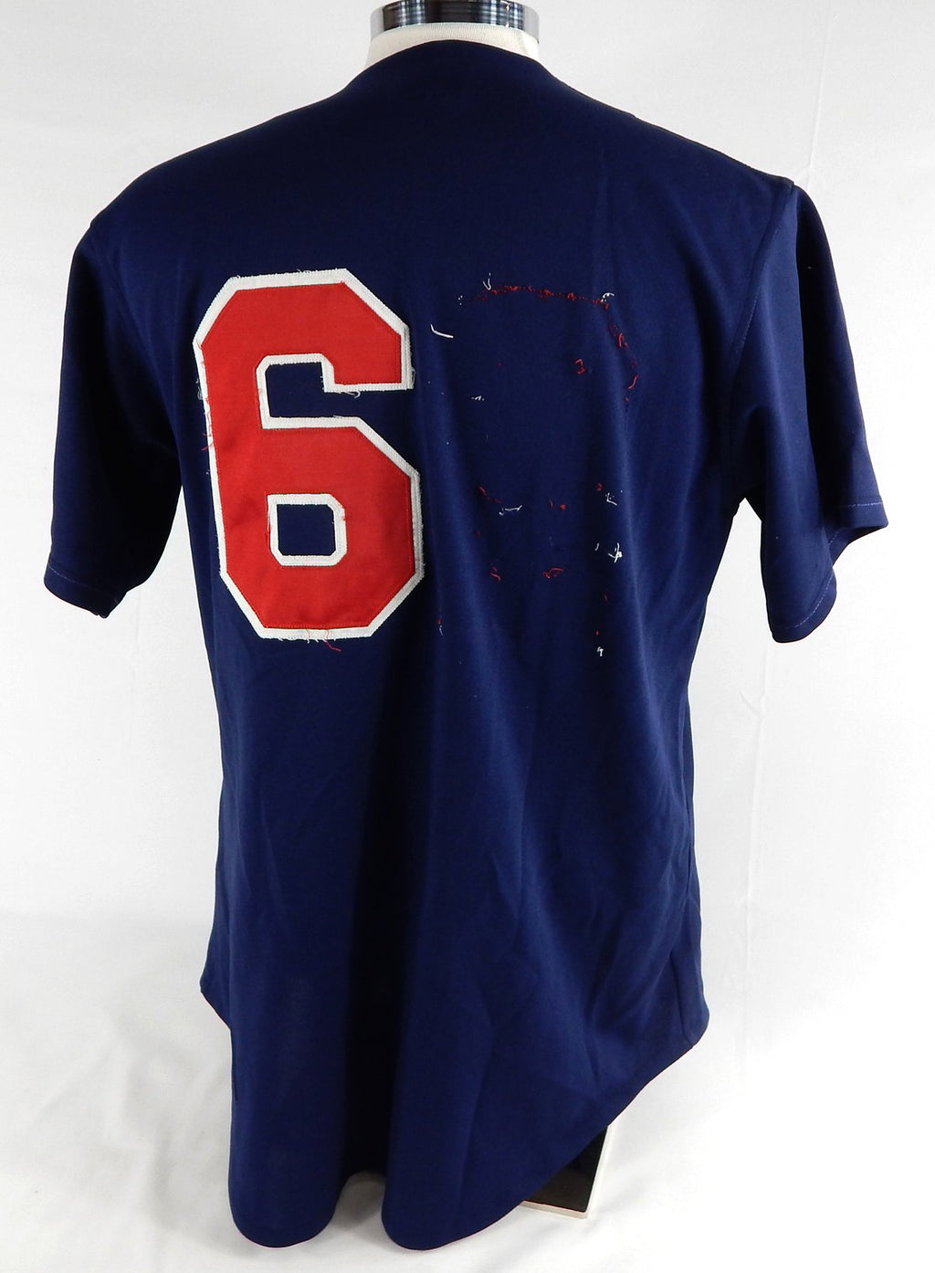 1990s Atlanta Braves #63 Game Issued Navy Jersey L 841 Pic2