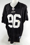 2011 San Francisco 49ers Corey Lemonier #96 Game Used Black Practice Jersey 0