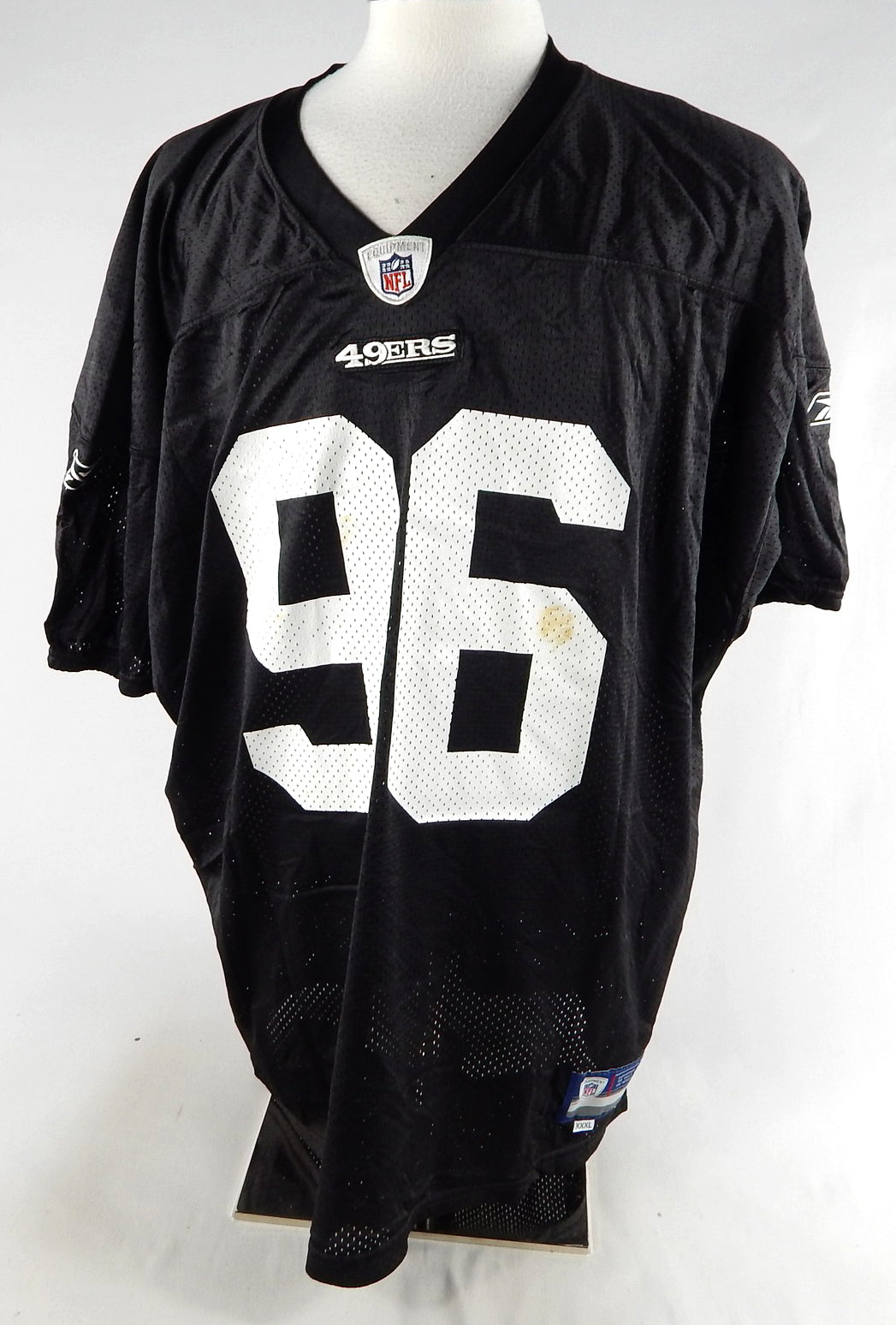 2011 San Francisco 49ers Corey Lemonier #96 Game Used Black Practice Jersey 0
