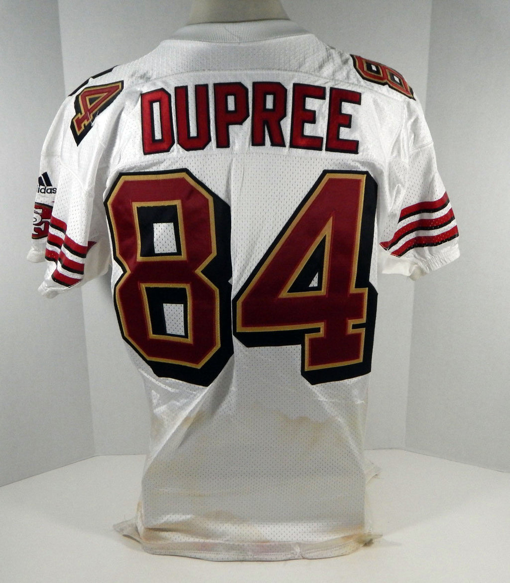 2000 San Francisco 49ers Terrence Dupree #84 Game Issued White Jersey DP08249