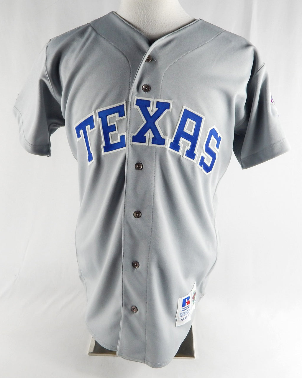 1993 Texas Rangers Francisco Oliveras #36 Game Issued Grey Jersey Arlington P