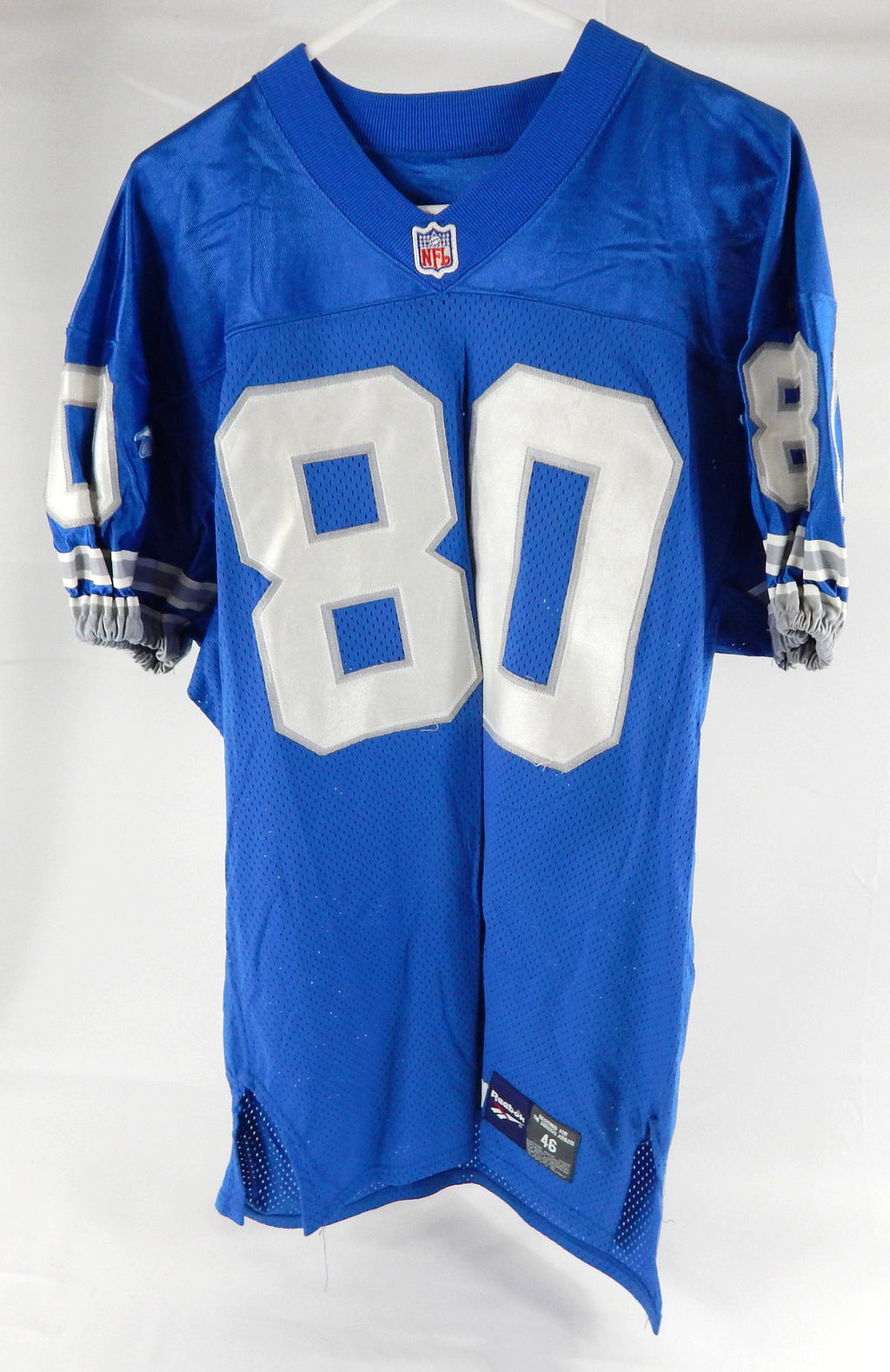 1995 Detroit Lions Tommie Boyd #80 Game Used Blue Jersey 46 480