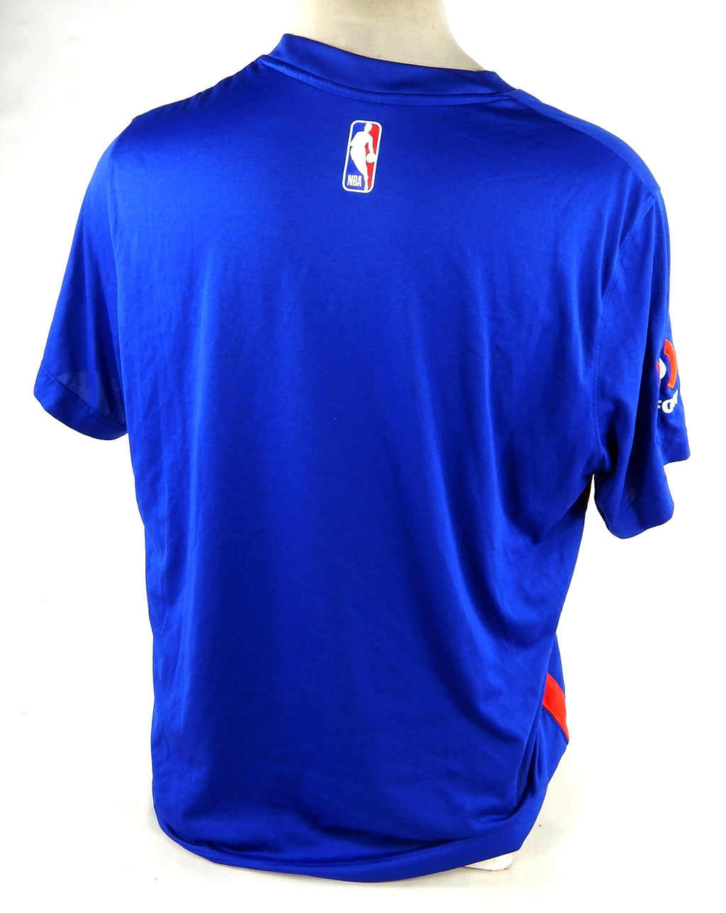 2023-24 Detroit Pistons #12 35 Game Used Blue Shooting Shirt Cureton Patch XL 4 Pic2