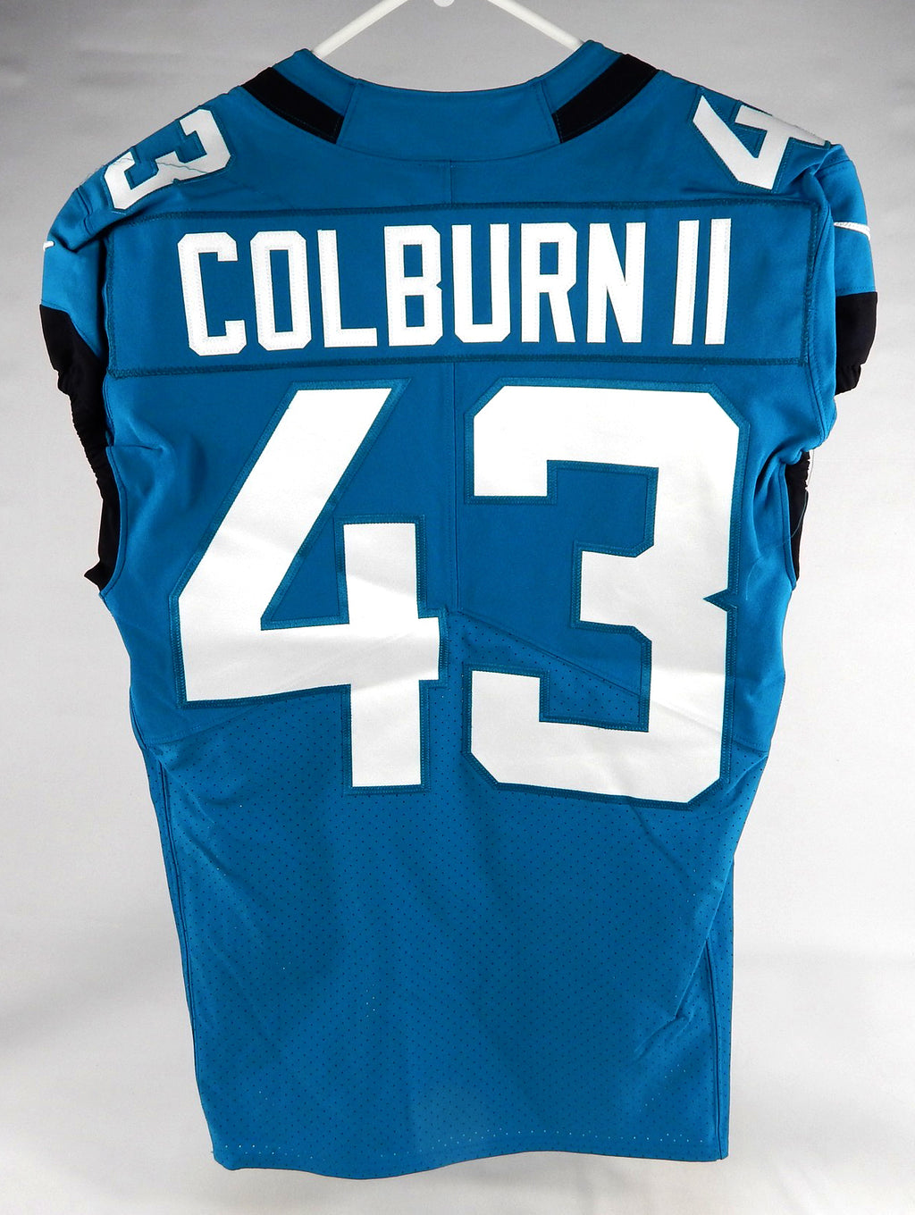 2021 Jacksonville Jaguars Matt Colburn II #43 Game Issued Blue Jersey 40 315