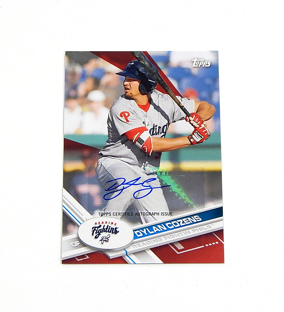 2017 Topps Pro Debut Autographs Red Dylan Cozens #108 Auto #'d 08/10