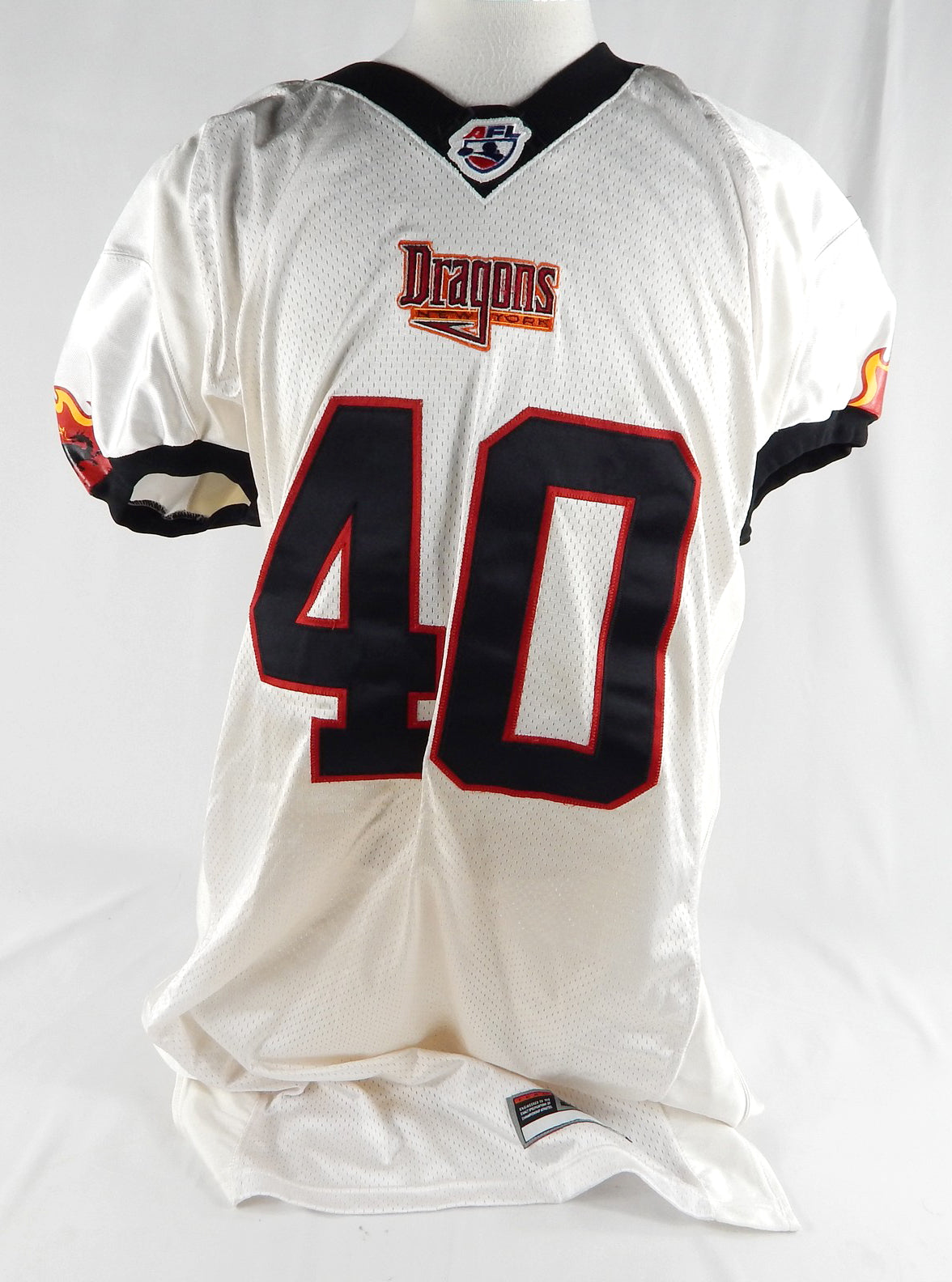 1995-08 New York Dragons #40 Game Used White Jersey Name Plate Rem XXL DP88370