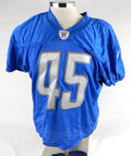 2017 Detroit Lions Charles Washington #45 Game Issued Blue Practice Jersey 48 32