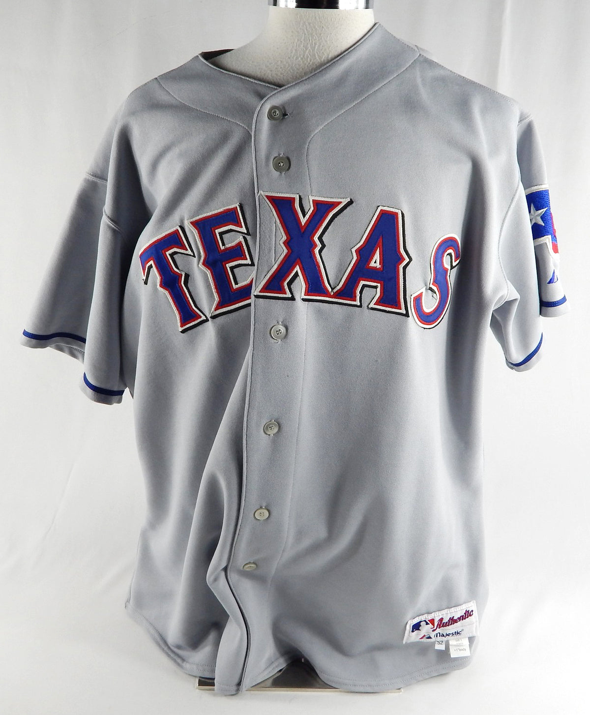 2003 Texas Rangers Esteban Yan #43 Game Used Grey Jersey 52 897