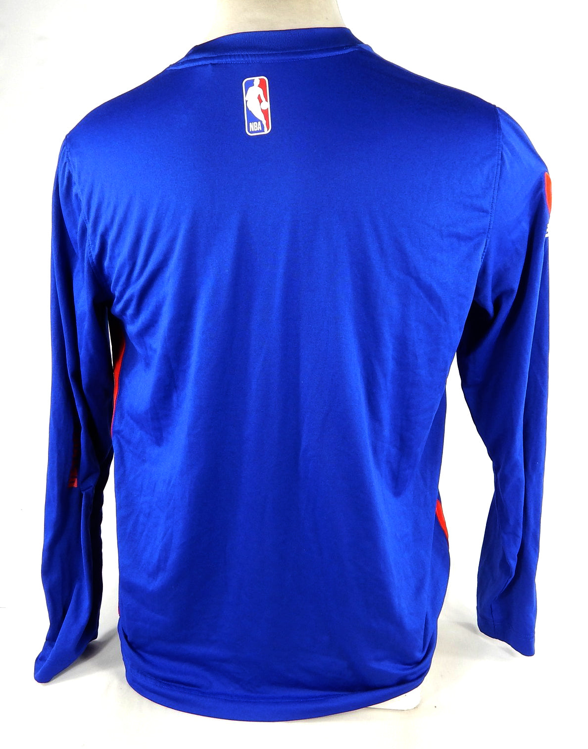 2023-24 Detroit Pistons #14 Game Used Blue Shooting Shirt Earl Cureton Patch L 5 Pic2