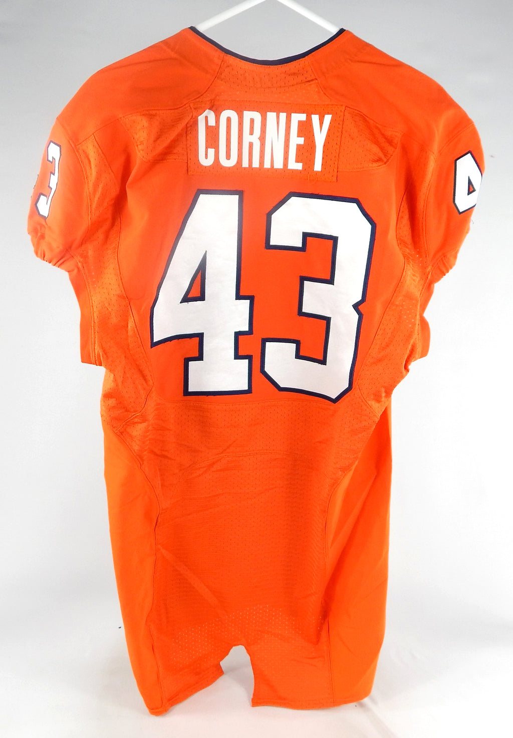 2012 Virginia Cavaliers Trent Corney #43 Game Used Orange Jersey 42 051