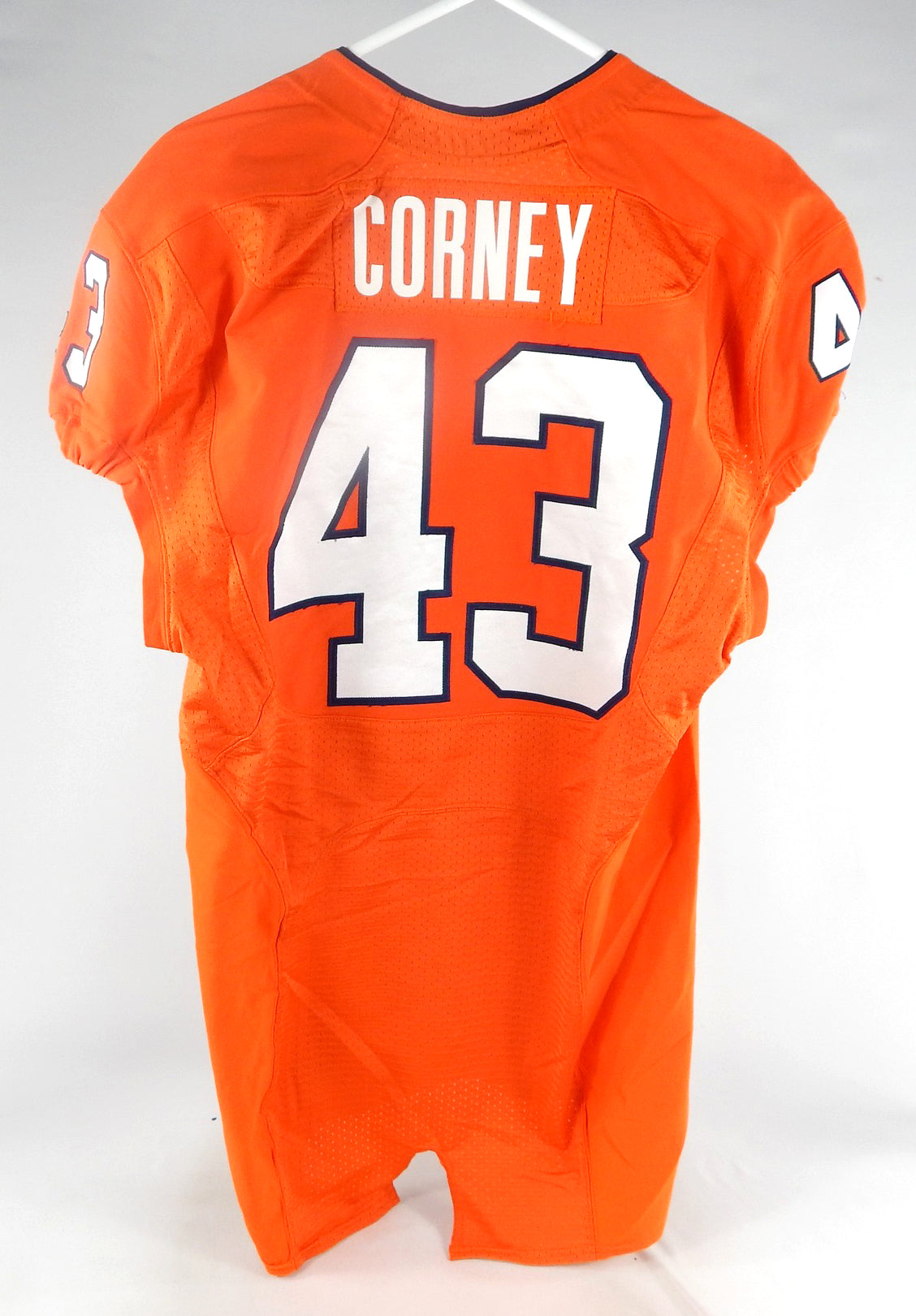 2012 Virginia Cavaliers Trent Corney #43 Game Used Orange Jersey 42 051