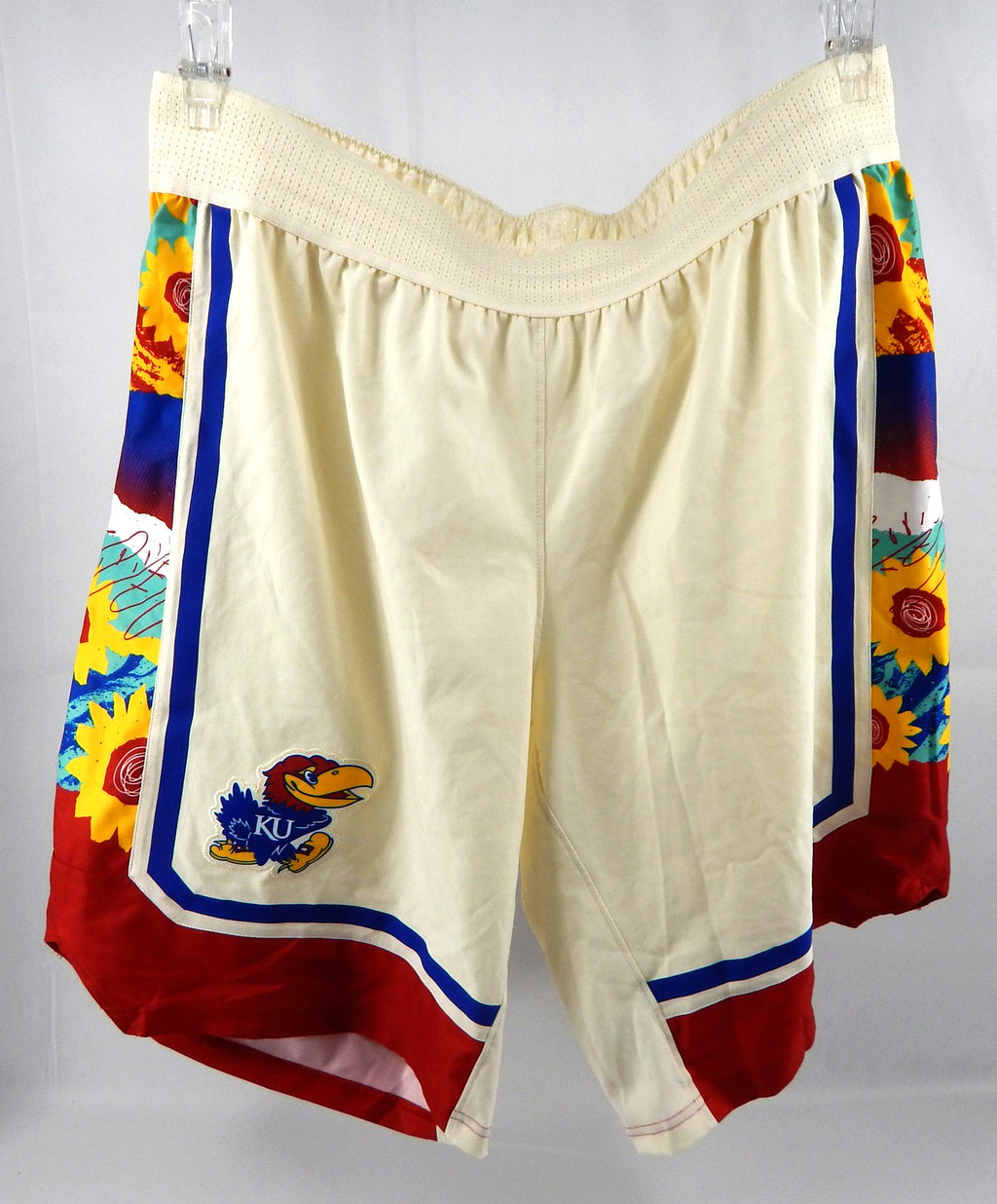 2022-23 Kansas Jayhawks Game Issued Cream Shorts Excellence Womens 2XL