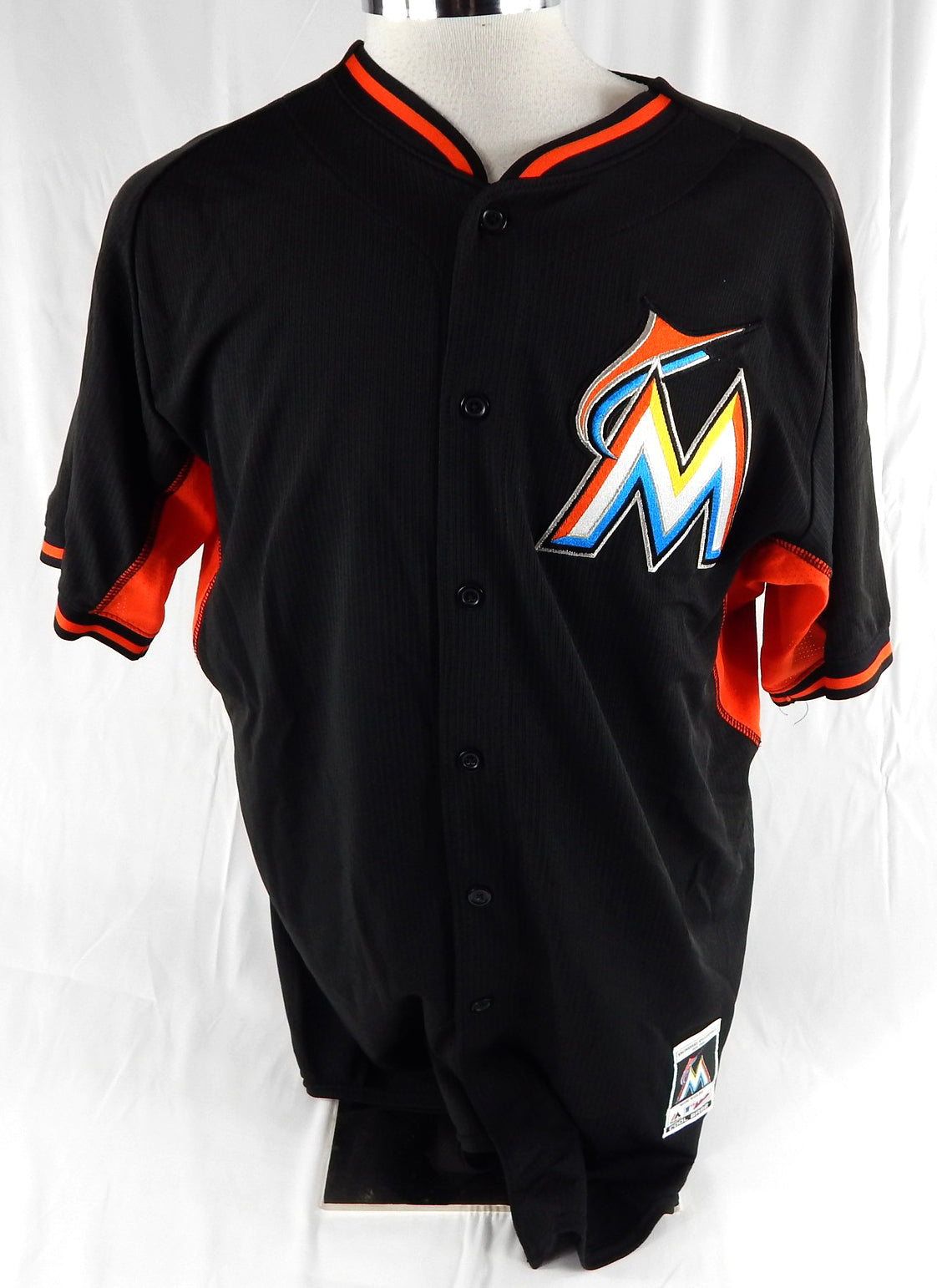 2014-16 Miami Marlins Korey Dunbar #84 Game Used Black Jersey ST BP 46 977
