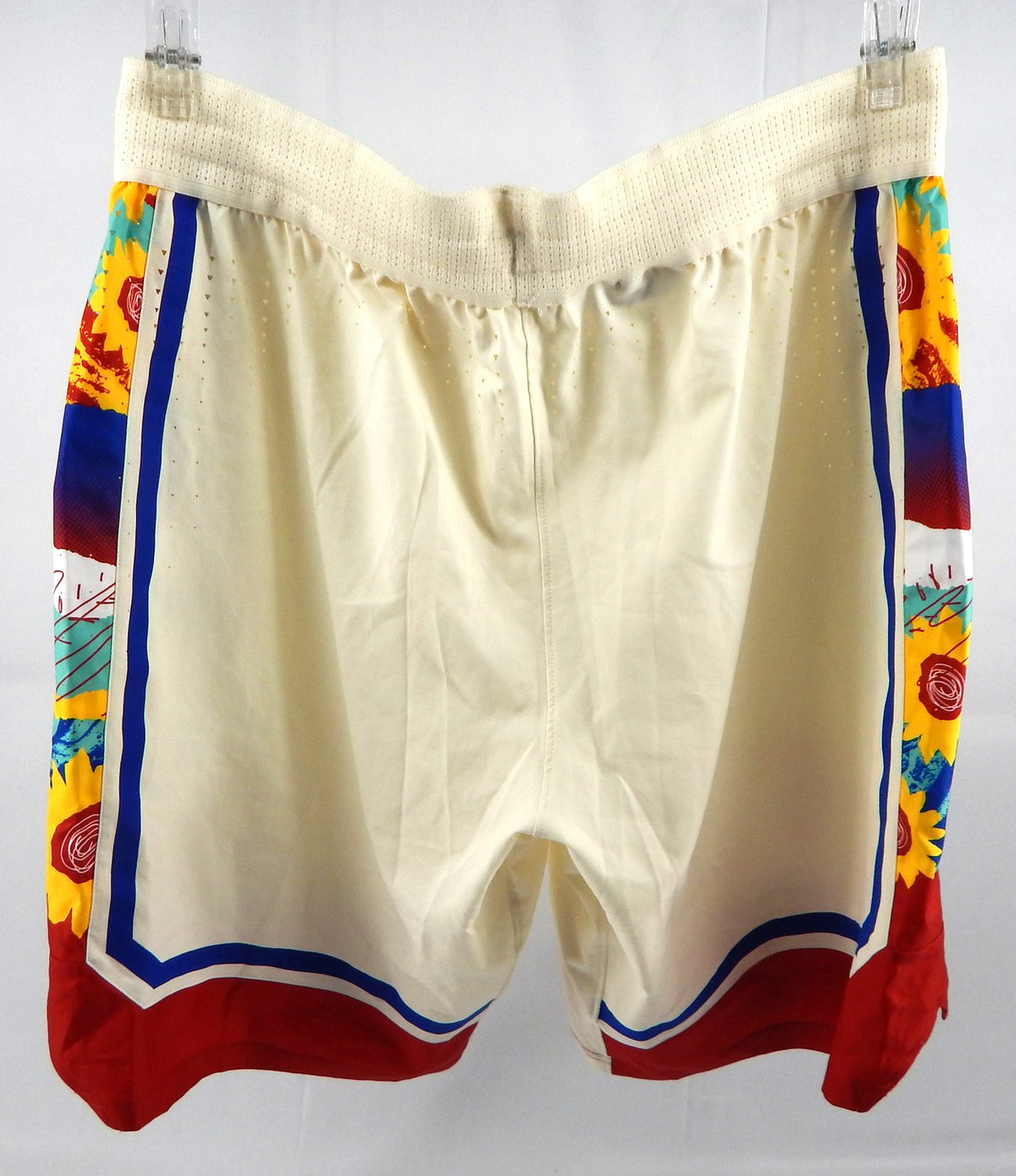 2022-23 Kansas Jayhawks Game Issued Cream Shorts Excellence Womens 2XL Pic2