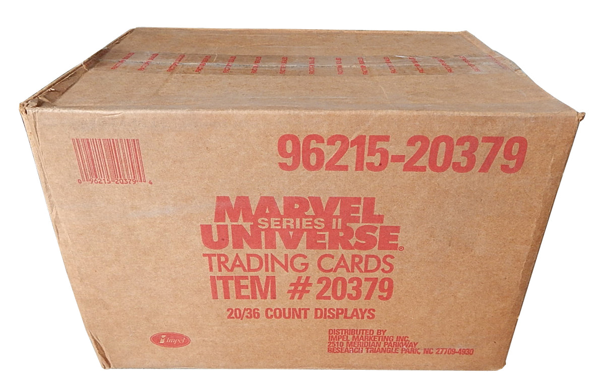 1991 Impel Marvel Universe Series 2 Empty Wax Box Case #96215-20379