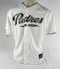 San Diego Padres Scott Linebrink # Authentic Signed White Jersey Auto DP70145